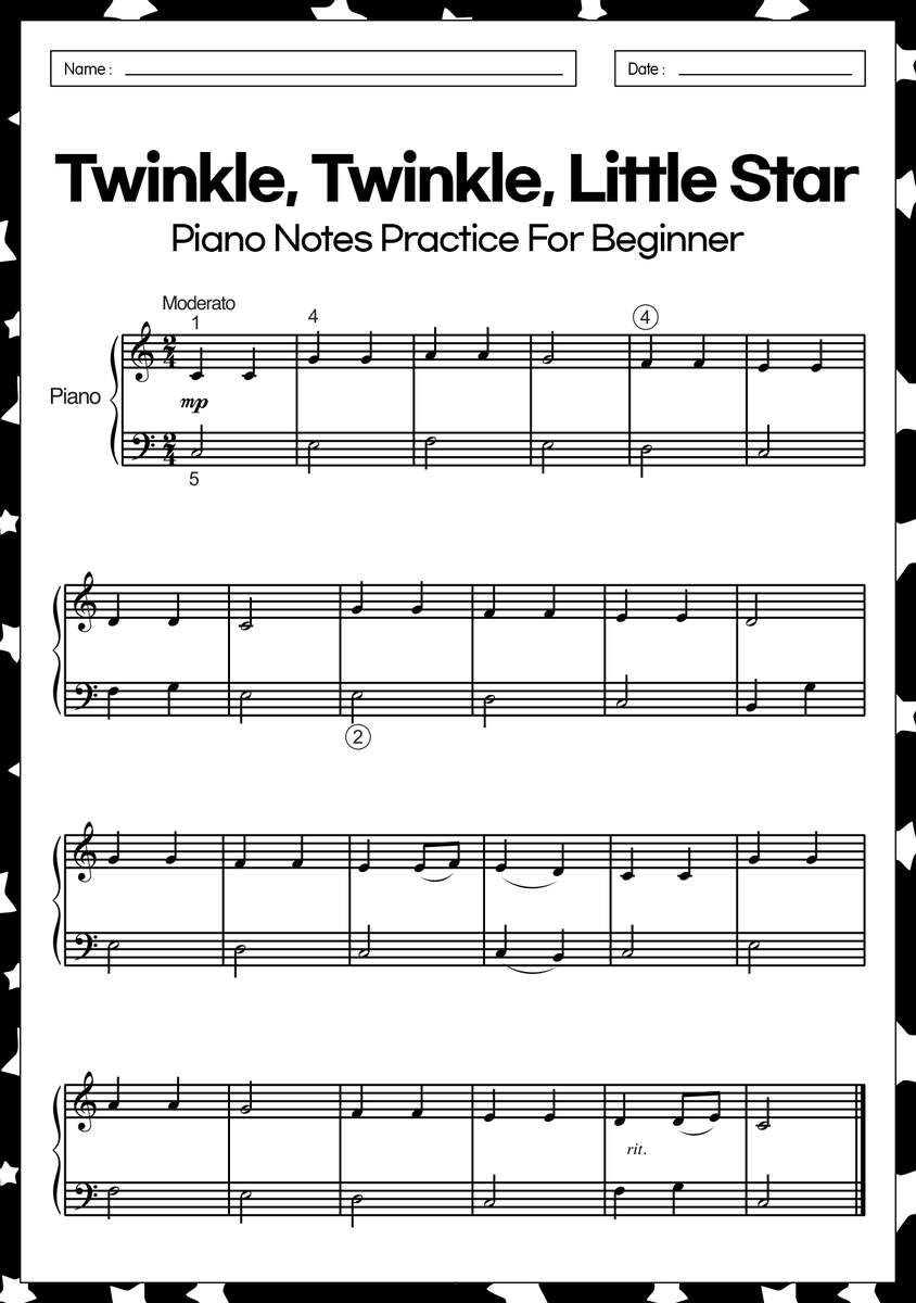 11 Piano Notes Worksheets Free PDF At Worksheeto