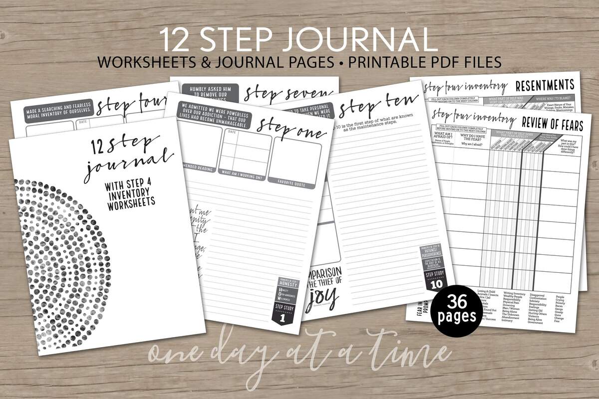 12 Step Journal Plus Step 4 Worksheets Step 10 Inventory AA NA Al Anon Addiction Sobriety Recovery Instant Download 8 5x11 Printable PDF Etsy 12 Step Journal Plus Step 4 Worksheets Step 10 Inventory AA NA Al Anon Addiction Sobriety Recovery Instant Download 8 5x11 Printable PDF Etsy
