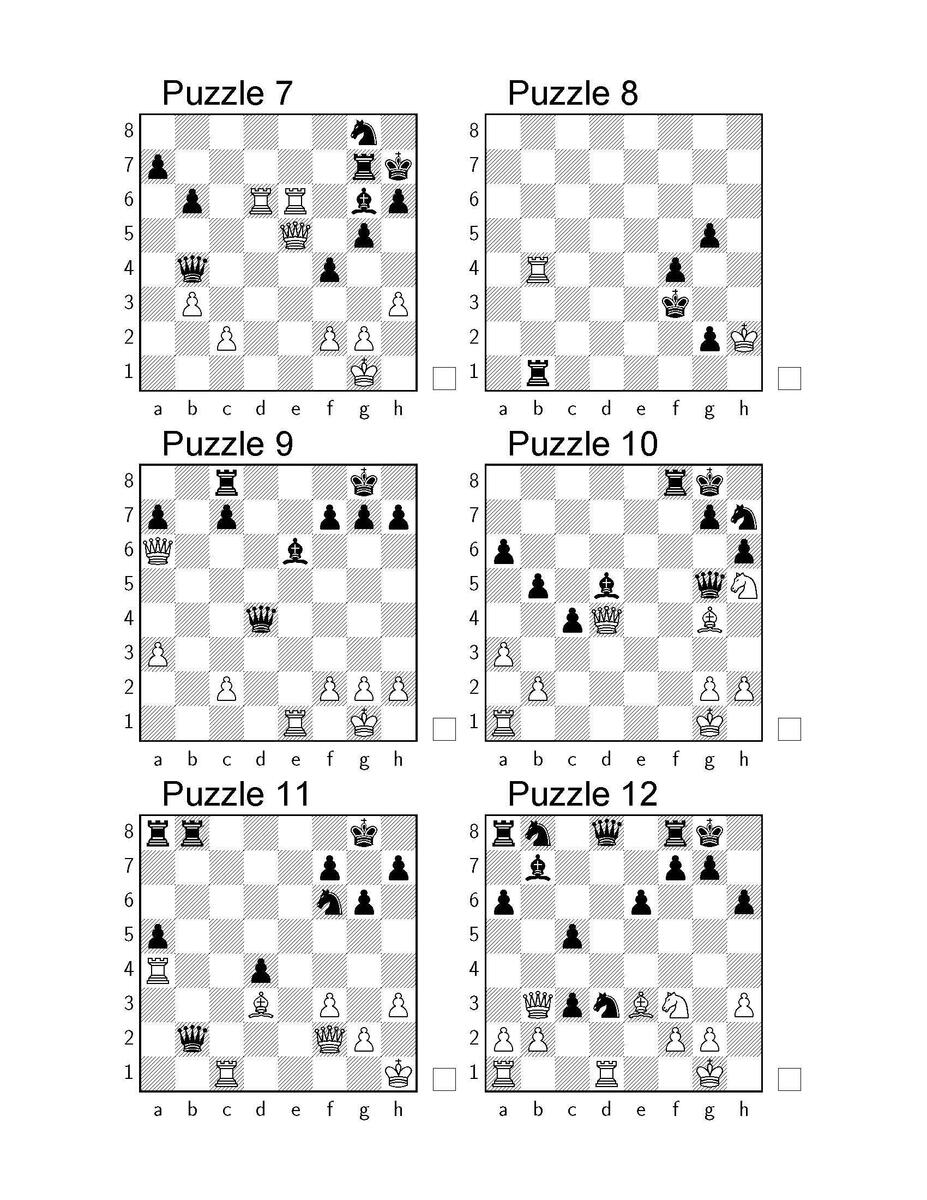 1200 Medium Chess Puzzles In Two Moves Printable PDF Instant Download Chess Kids Chess Problems Chess Drills Chess Training Etsy