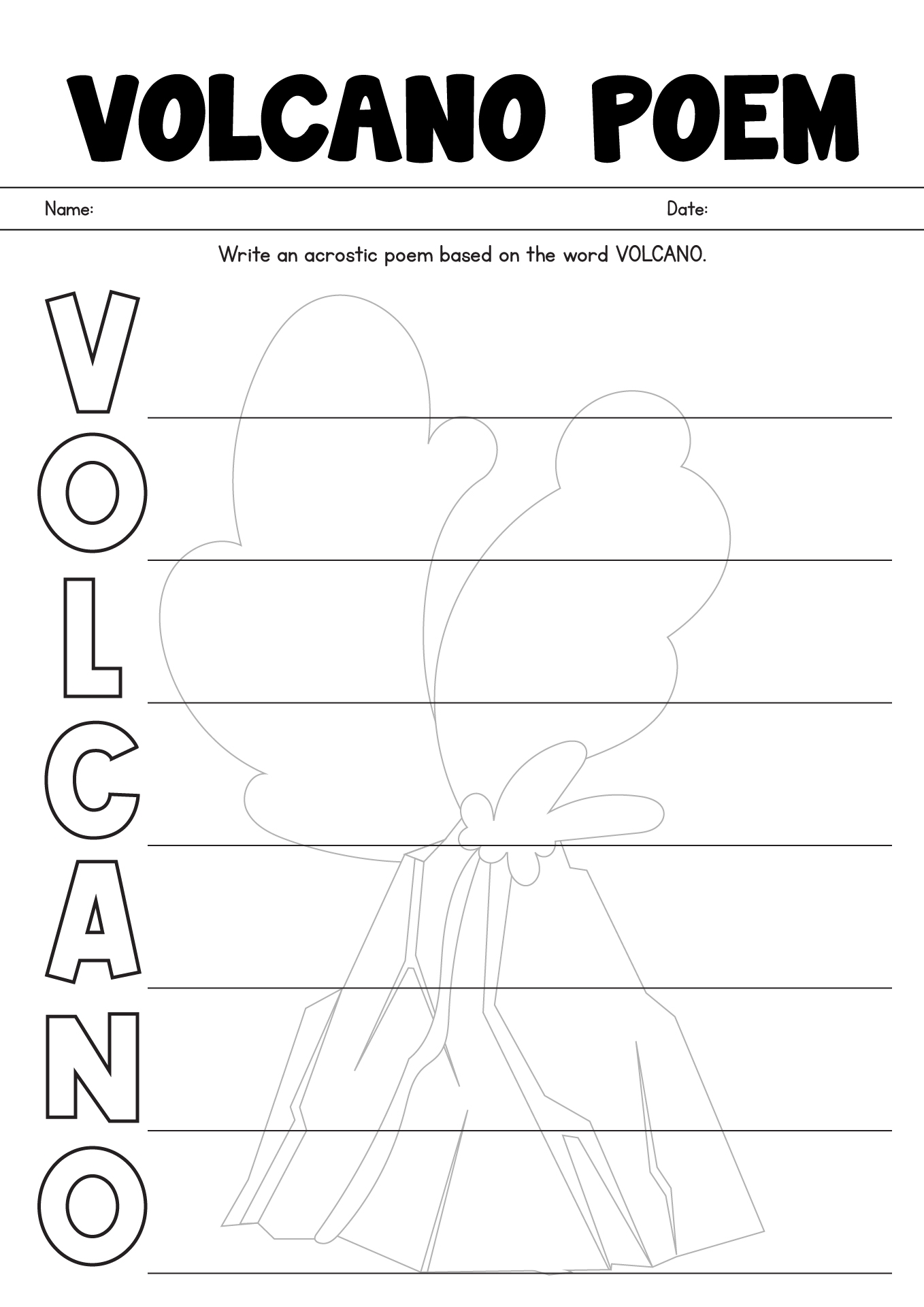 13 Volcano Worksheets 2nd Grade Free PDF At Worksheeto