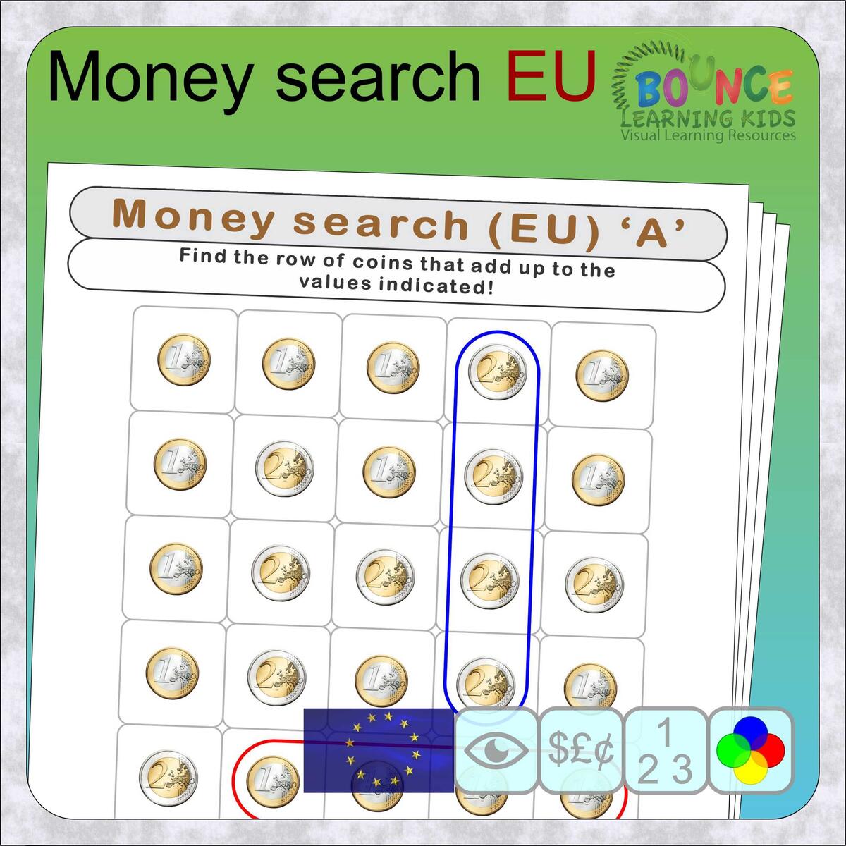 16 Fun Money Search Euro Worksheets For Download 16 Fun Money Search Euro Worksheets For Download