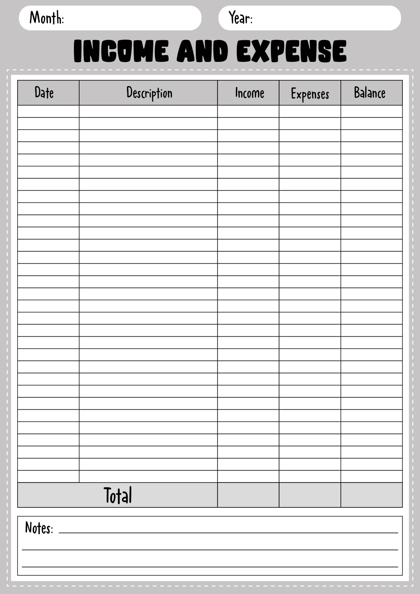 17 Free Income And Expense Worksheet Free PDF At Worksheeto