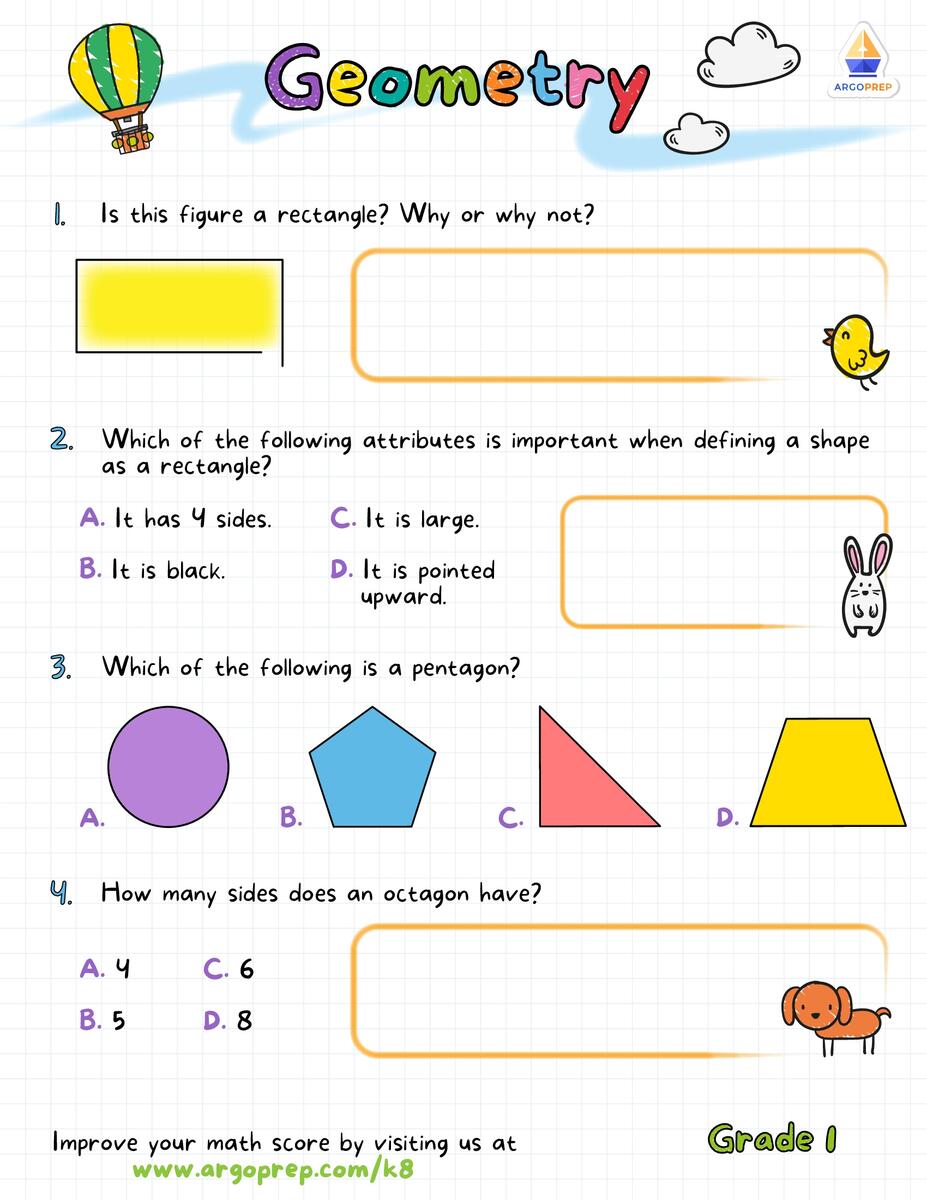 1st Grade 3D Shapes Geometry Worksheets For Free ArgoPrep 21 First Grade Shapes Worksheets To Teach Geometry The Teach Simple Blog
