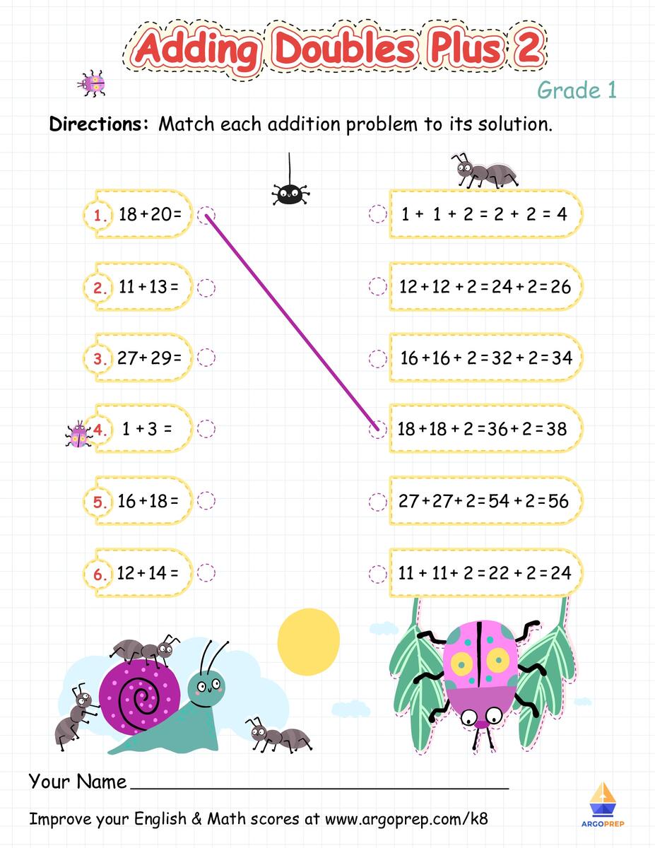 1st Grade Counting By 10S Adding Doubles Worksheets For Free ArgoPrep