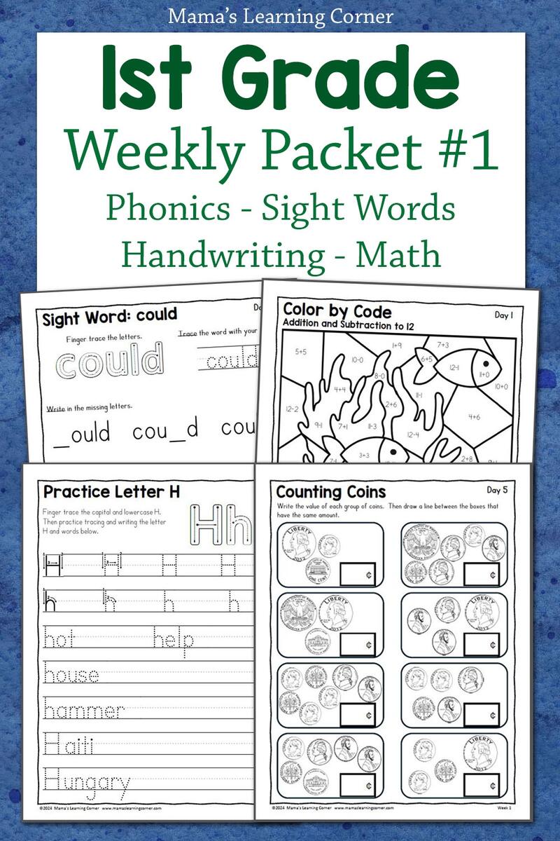 FREE 1st Grade Printable Math Worksheets First Grade Mad Minutes