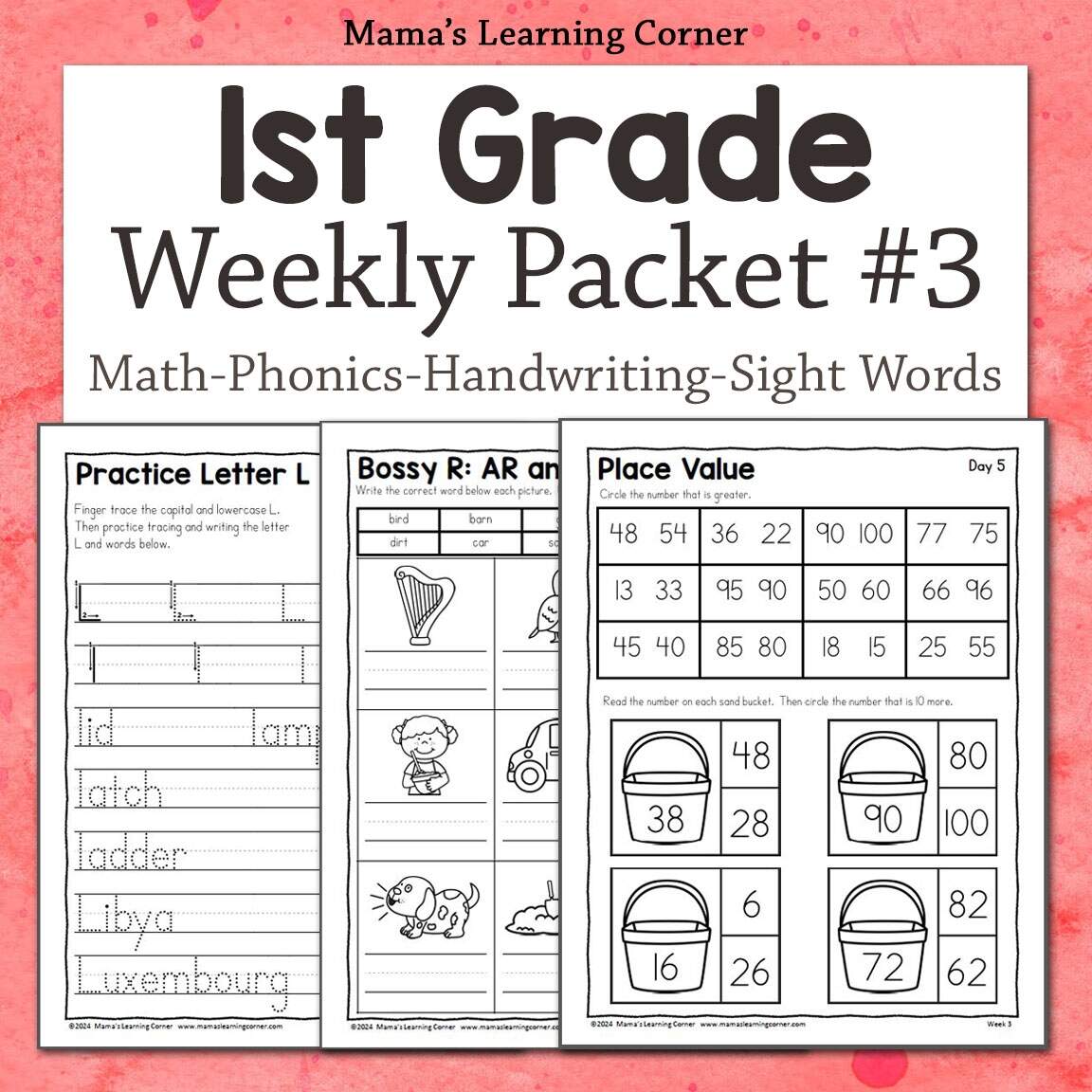 Math Review Printable 1st Grade Math Worksheet Catholic