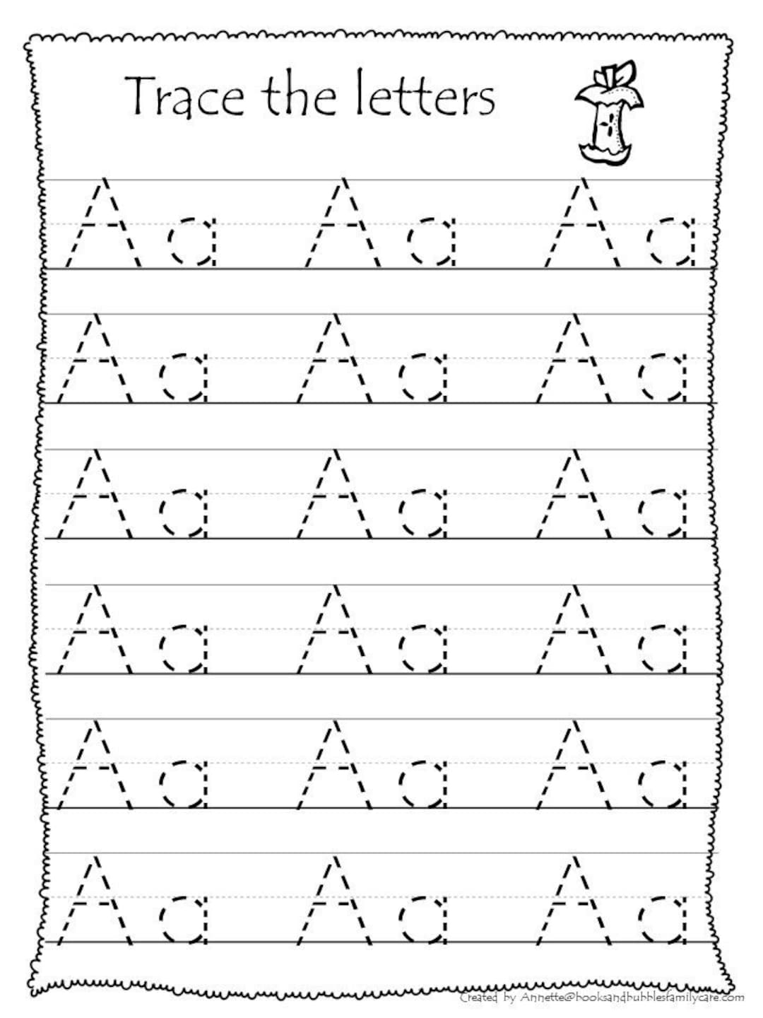 Alphabet Worksheets For Kindergarten Tracing Letters For Preschool Kids For Handwriting Practice And Educational Activities In A Printable Page Stock Vector Image Art Alamy