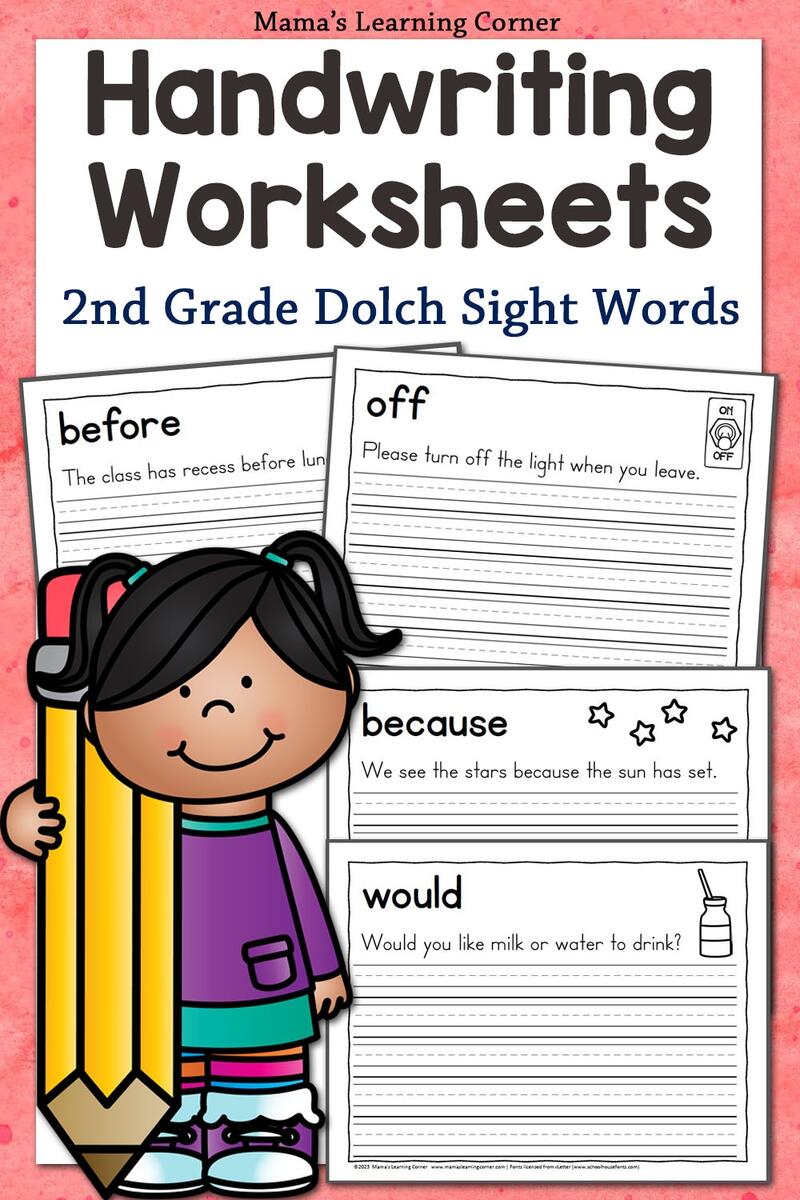 2nd Grade Dolch Sight Word Worksheets Handwriting Sentence Practice 2nd Grade Dolch Sight Word Worksheets Handwriting Sentence Practice