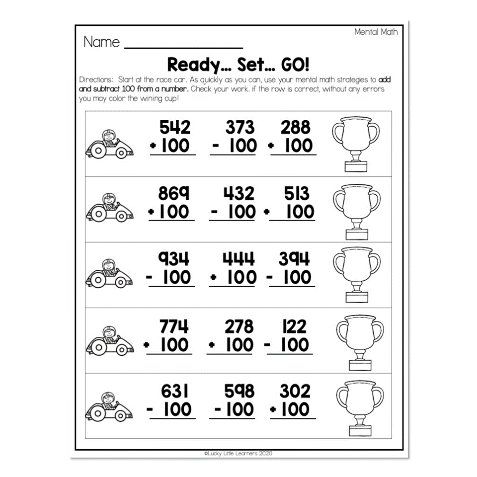 2nd Grade Math Worksheets Place Value Mental Math Ready Worksheets Library Free Penguin Math Worksheets For Second Grade Second Grade Teaching Blog