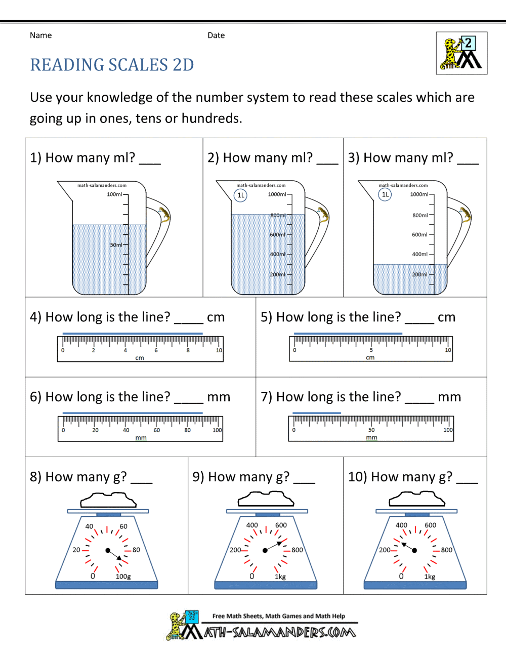 2nd Grade Measurement Made By Teachers