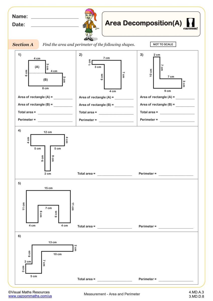 3 MD D 8 Worksheets Printable 3rd Grade Math Worksheets Cazoom Math Free Math Worksheets