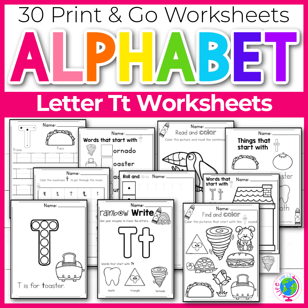 Letter T Worksheets Superstar Worksheets
