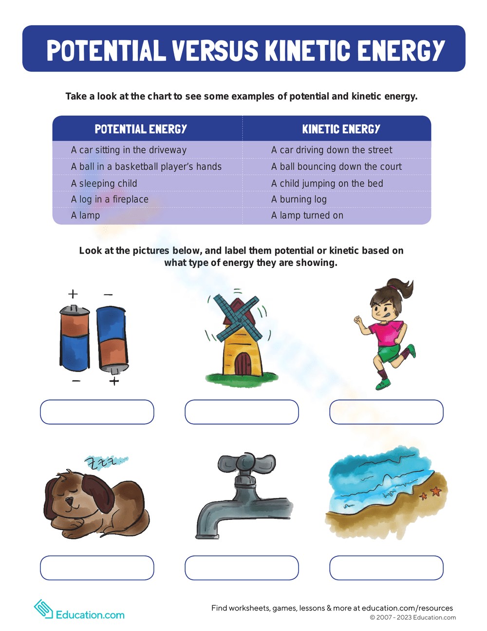 3rd Grade Kinetic And Potential Energy Worksheets Printable 3rd Grade Kinetic And Potential Energy Worksheets Printable