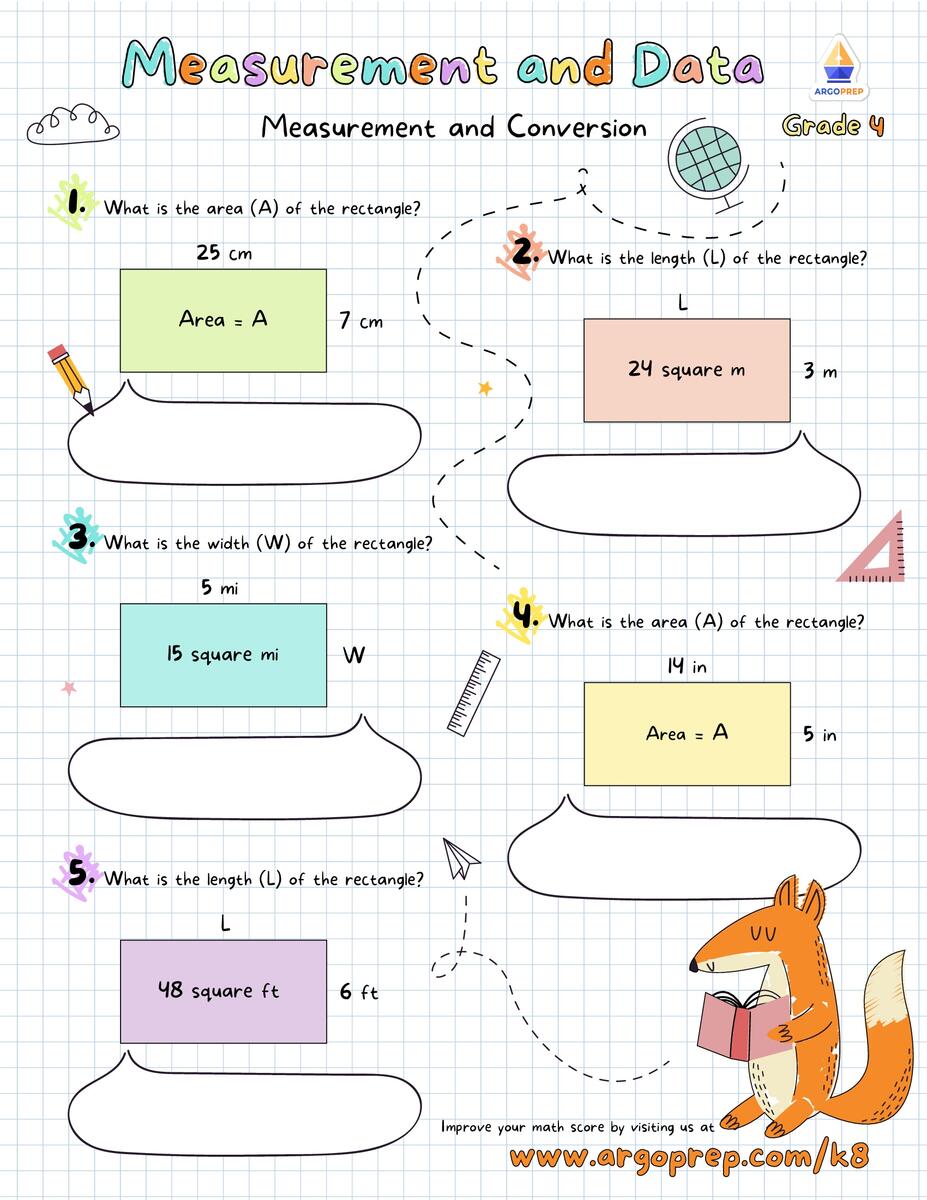 4th Grade Multiplication Measurement And Weight Length Worksheets For Free ArgoPrep ArgoPrep