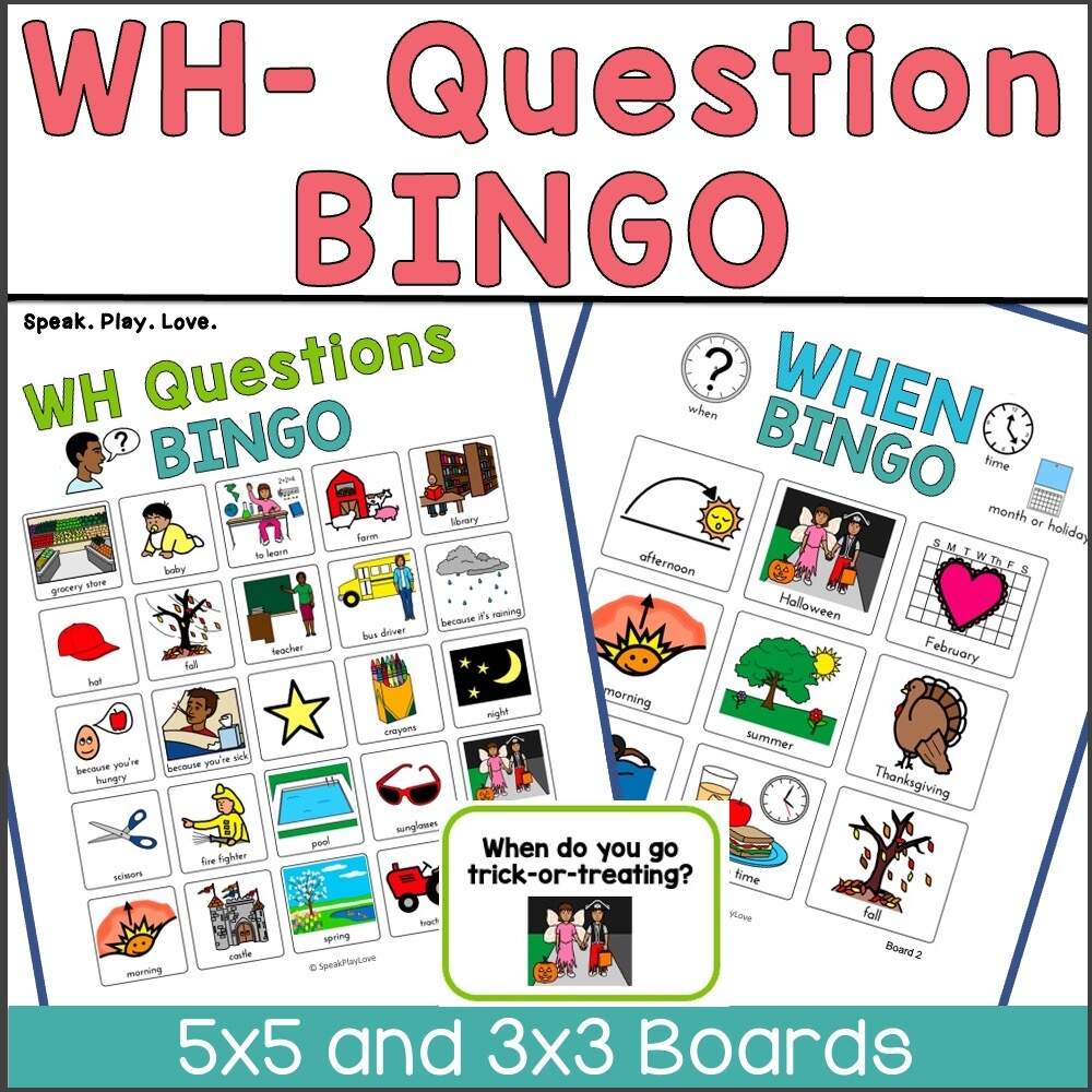 5 WH Questions Speech Therapy Activities Lots Of Visuals Speak Play Love 5 WH Questions Speech Therapy Activities Lots Of Visuals Speak Play Love