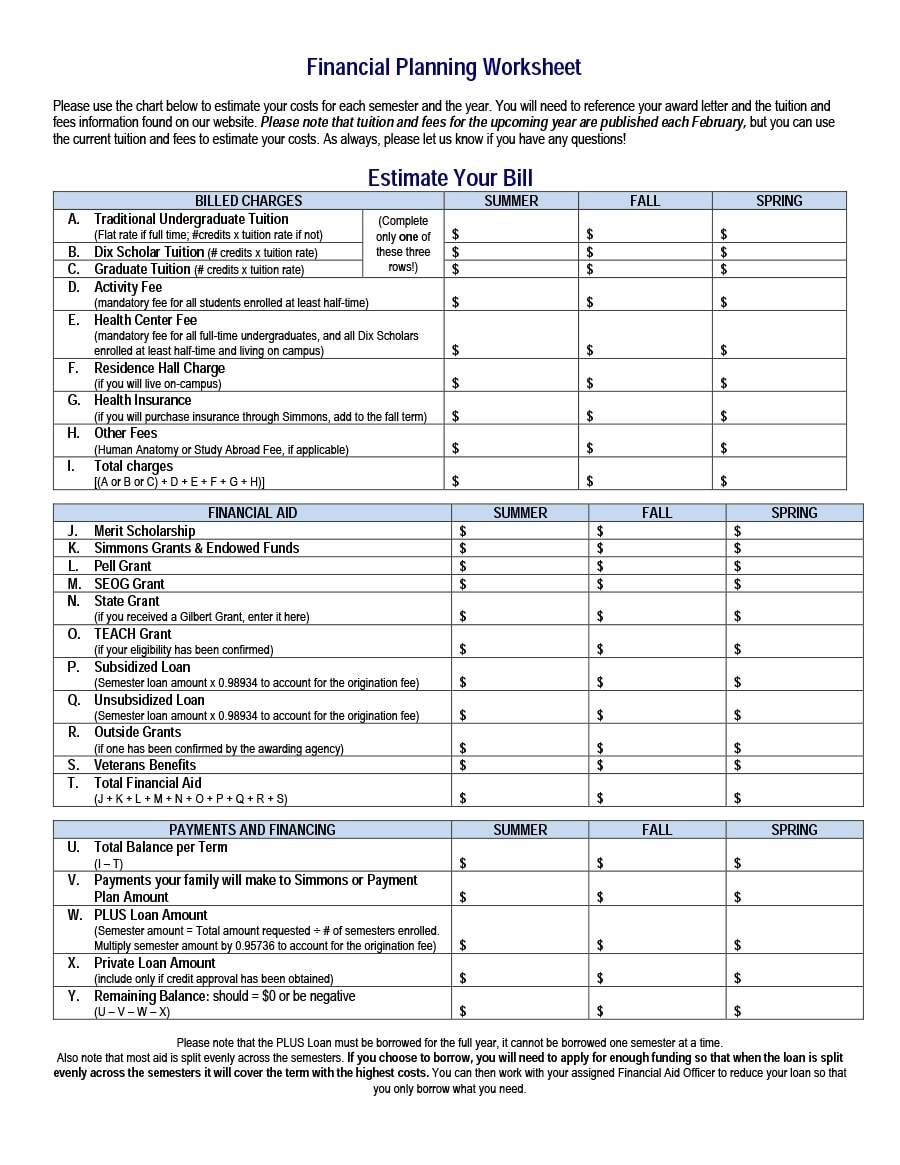 50 Money Management Worksheets Excel Word PDF TemplateArchive Money Management Worksheets Printable Worksheets Library