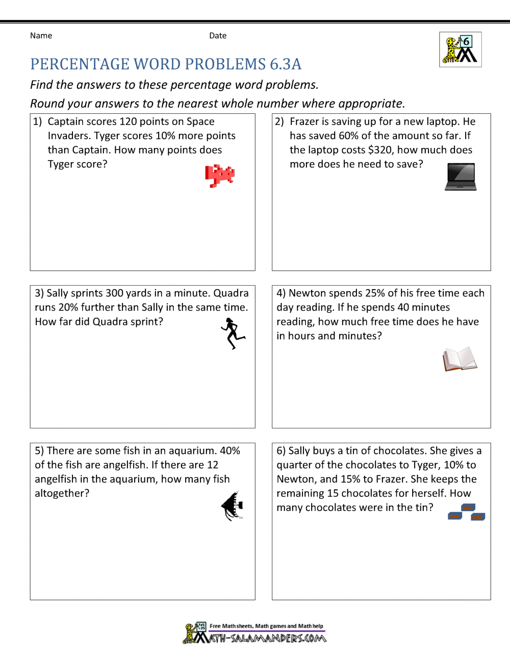 Basic Percentage Word Problems