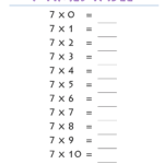 7 Times Table
