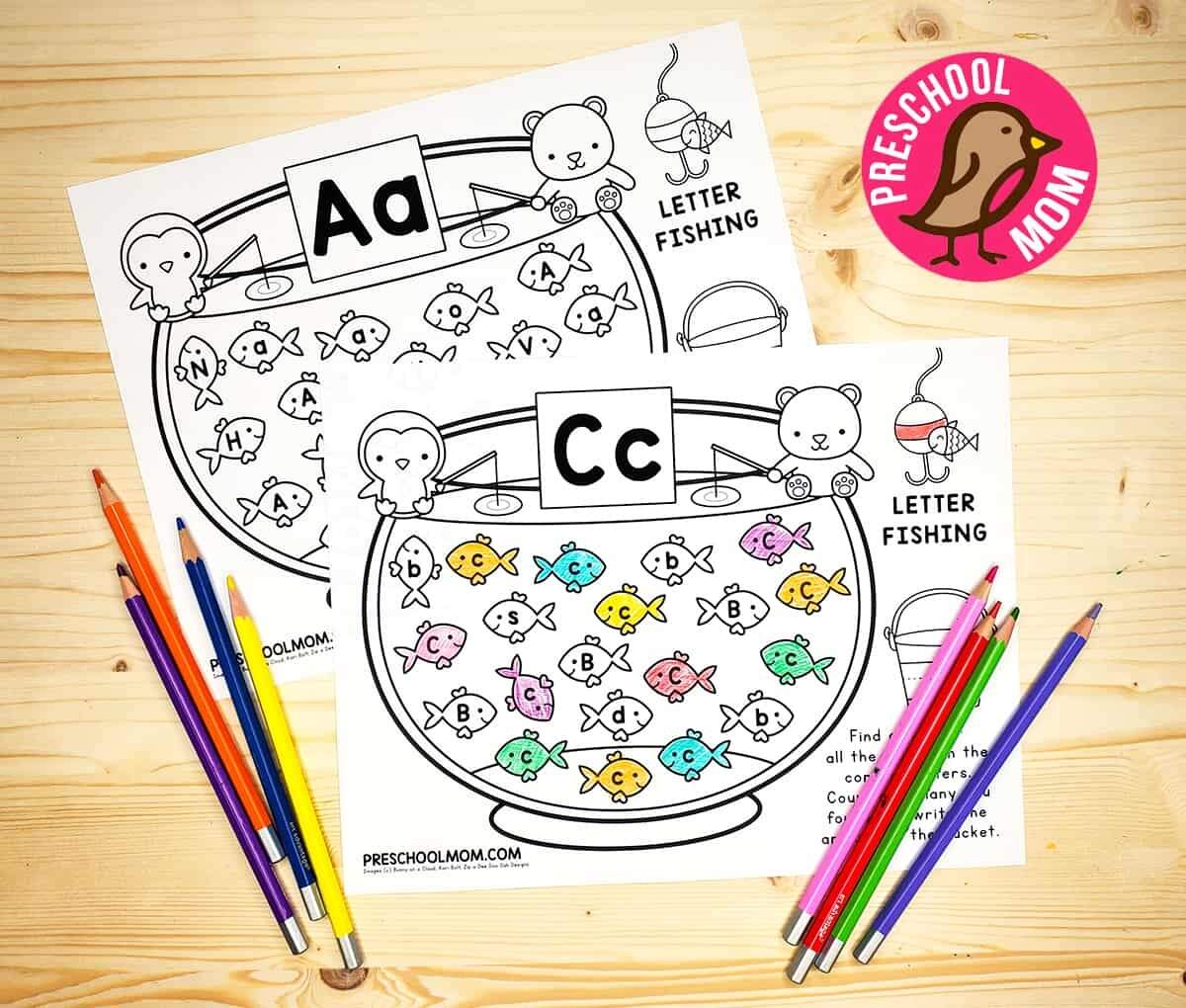 Alphabet Find And Cover The Letter Worksheets