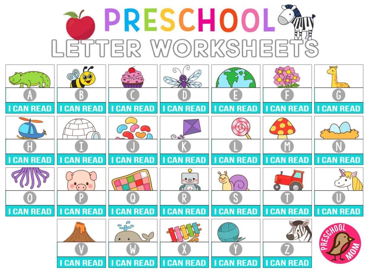 Alphabet Worksheets For Kindergarten Tracing Letters For Preschool Kids For Handwriting Practice And Educational Activities In A Printable Page Stock Vector Image Art Alamy