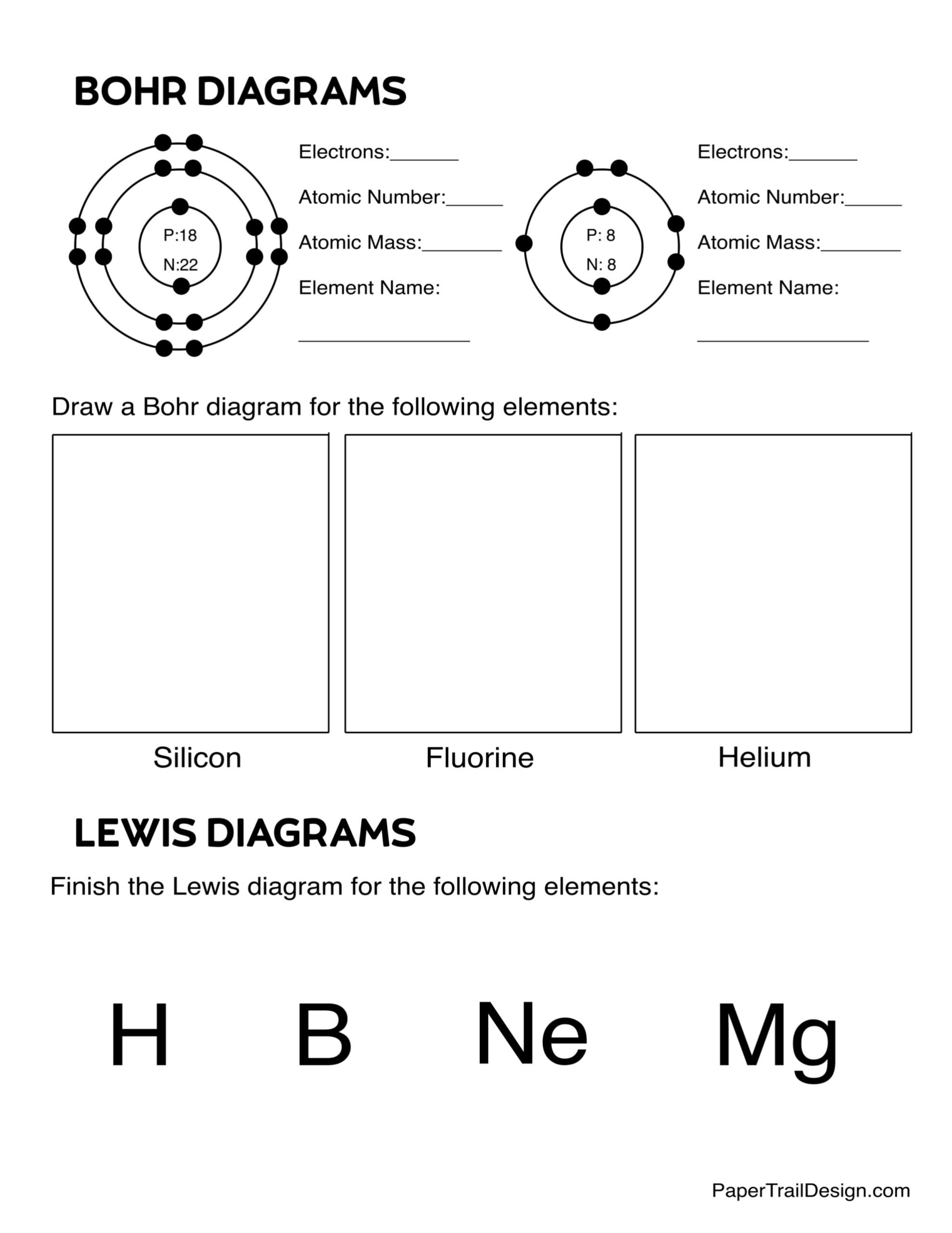 Atomic Structure Worksheet Paper Trail Design Atoms Molecules Worksheets Free Science Tools