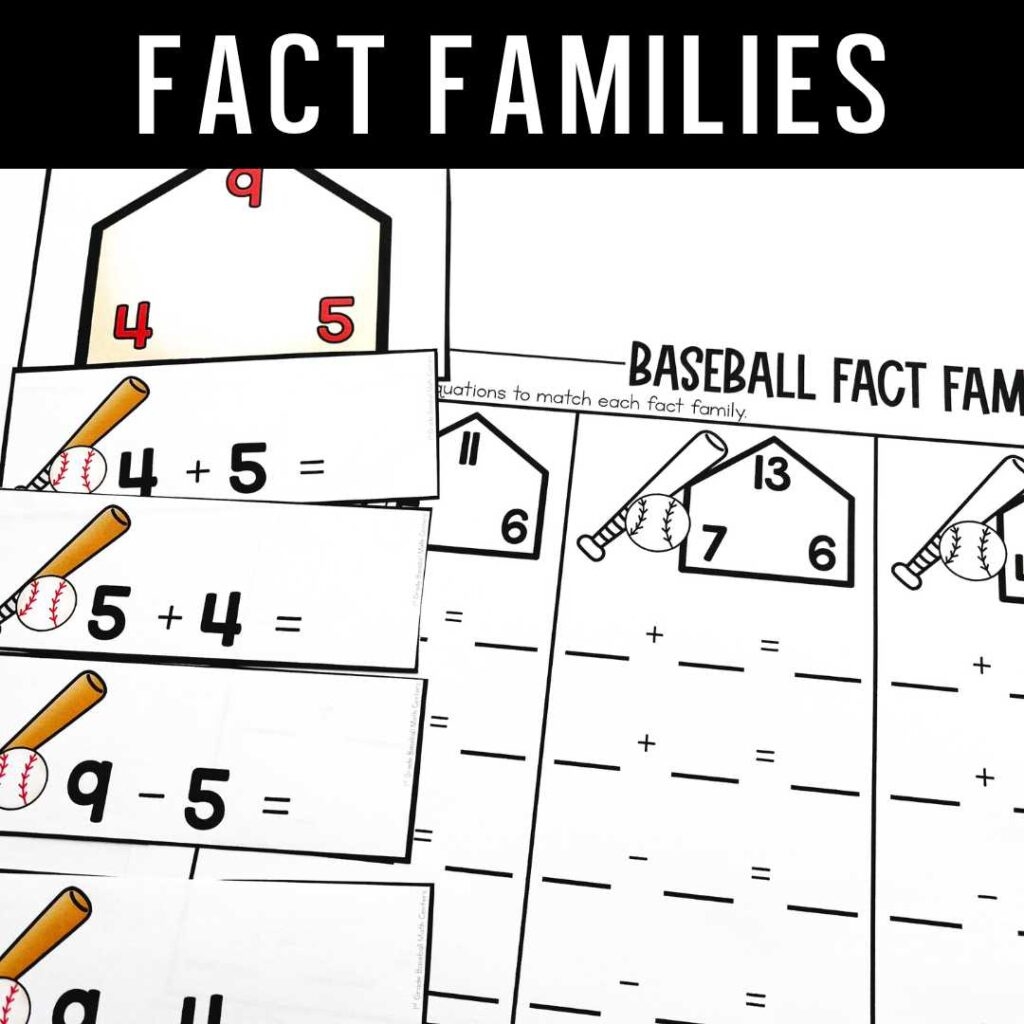 Baseball Math Centers The Teacher Bag