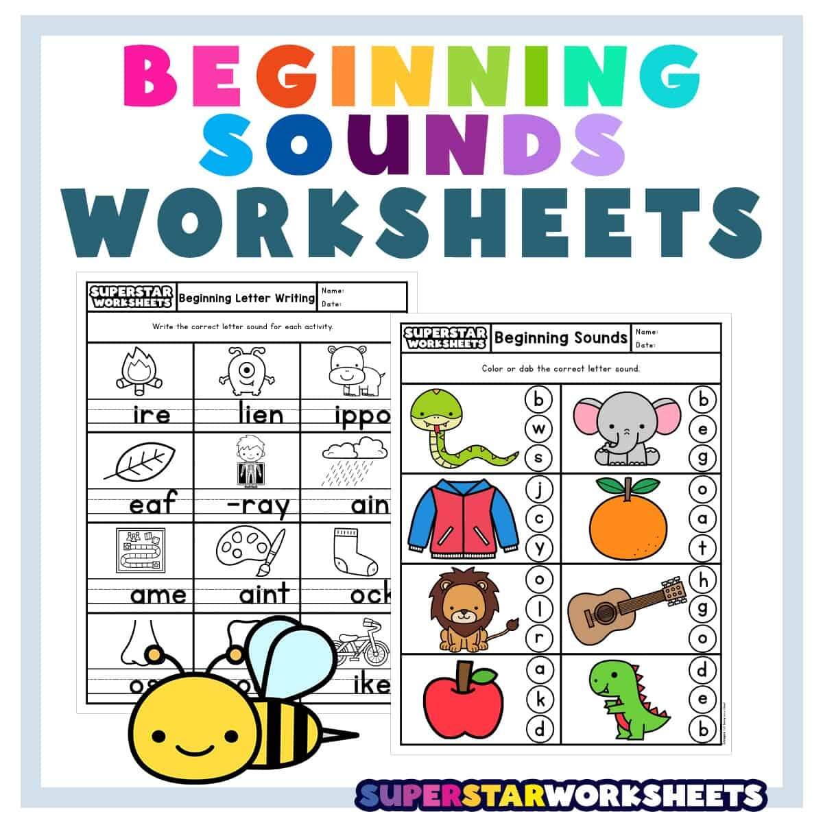 Beginning Consonants Worksheets Kindergarten 21 Pages Downloadable Worksheets