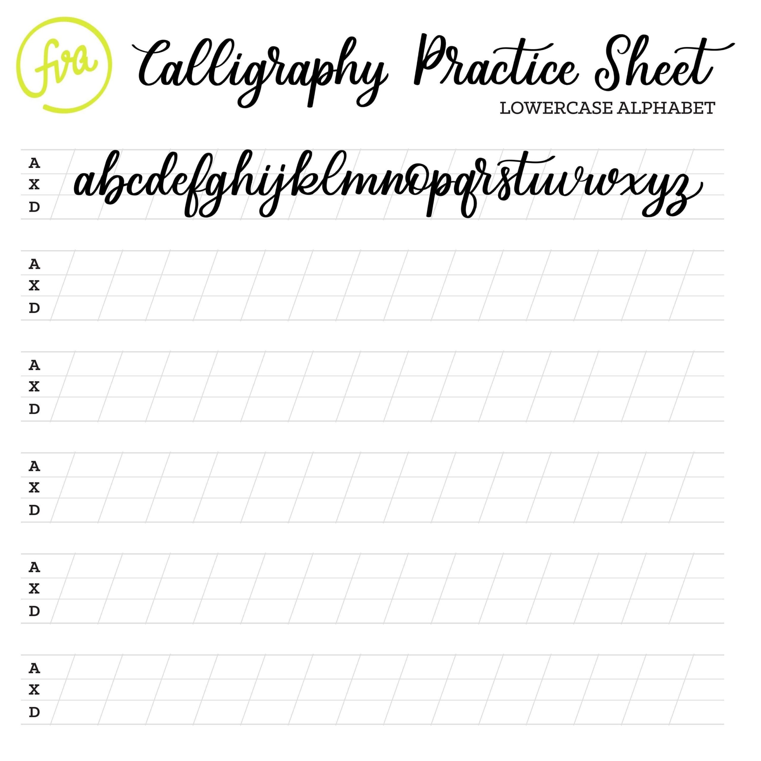 Free Basic Brush Pen Calligraphy Worksheet The Postman S Knock