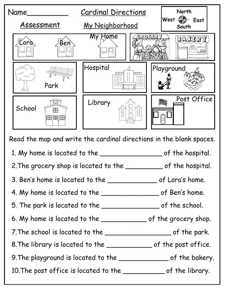 Cardinal Directions Interactive Worksheet Worksheets Library