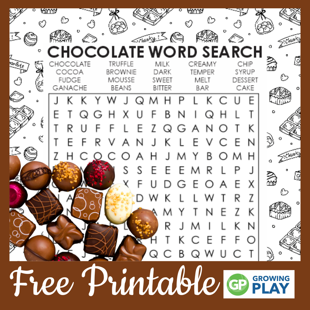 Chocolate Word Search Puzzle Print For Free Today Growing Play Free Printable Candy Coloring Pages