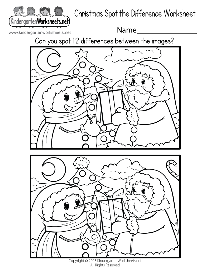 Free Christmas Math Worksheets For Kindergarten Eduflakes