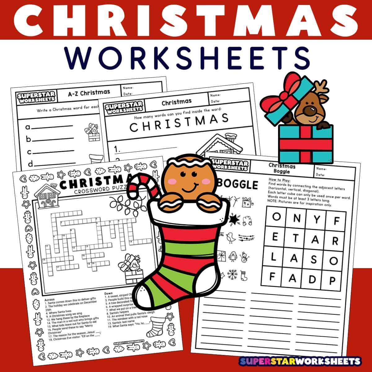 Christmas Worksheets Free Printables Superstar Worksheets Christmas Worksheets Skip To My Lou