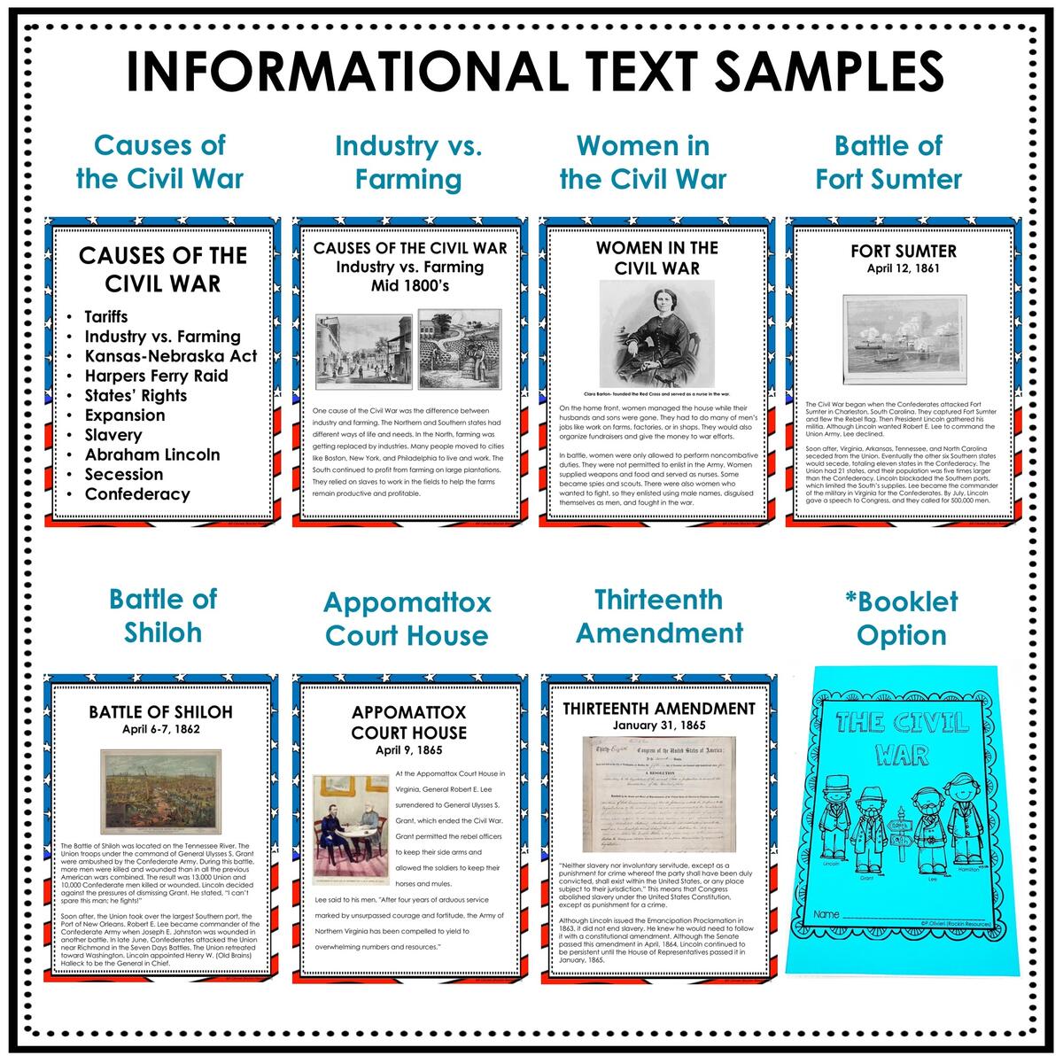 CIVIL WAR UNIT The Civil War Digital Printable GOOGLE Worksheets Library