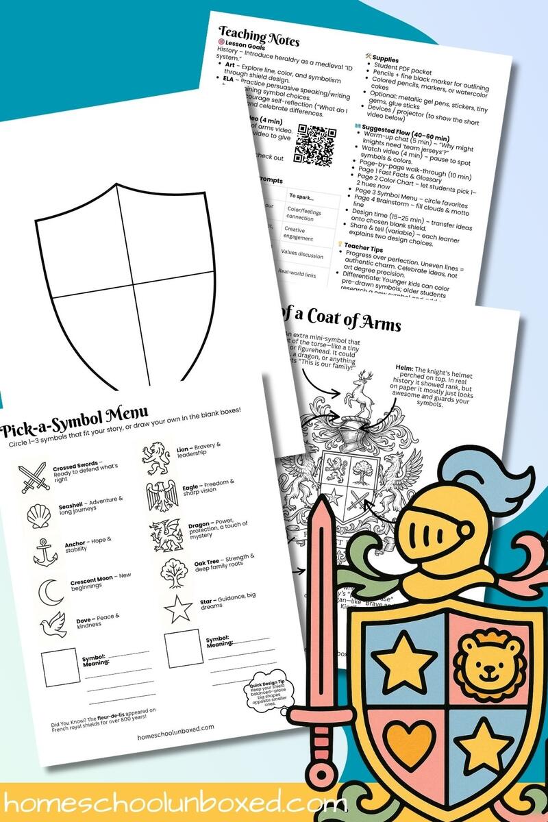 Coat Of Arms Student Activity Free To Print Storyboard