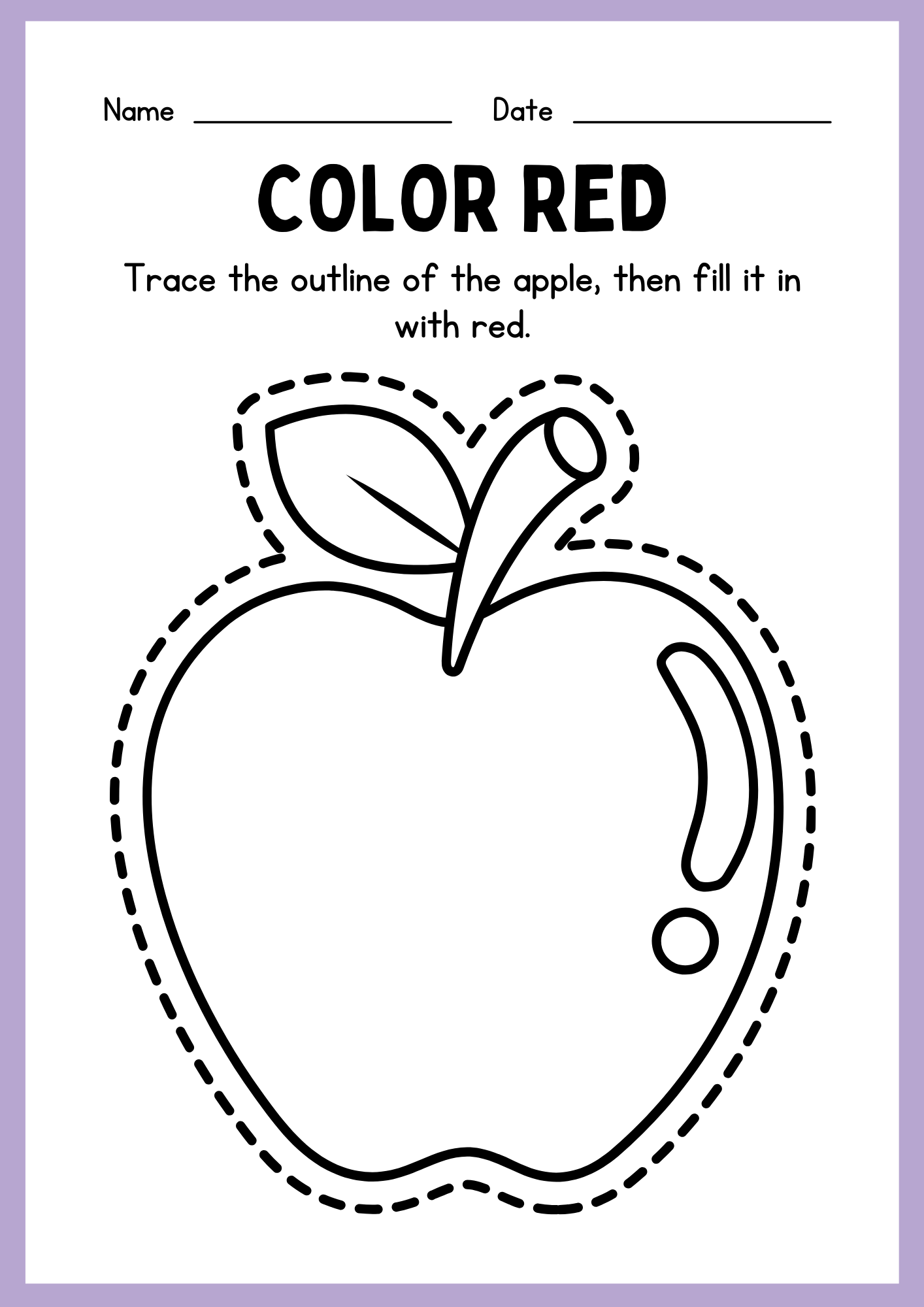 Free Color Red Worksheet For Preschool Download Free Color Red Worksheet For Preschool Png Images Free Worksheets On Clipart Library