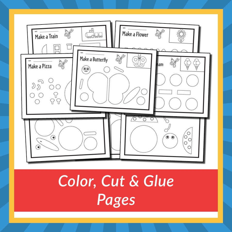 Color Cut And Glue Pages Gift Of Curiosity Color Cut And Glue Pages Gift Of Curiosity