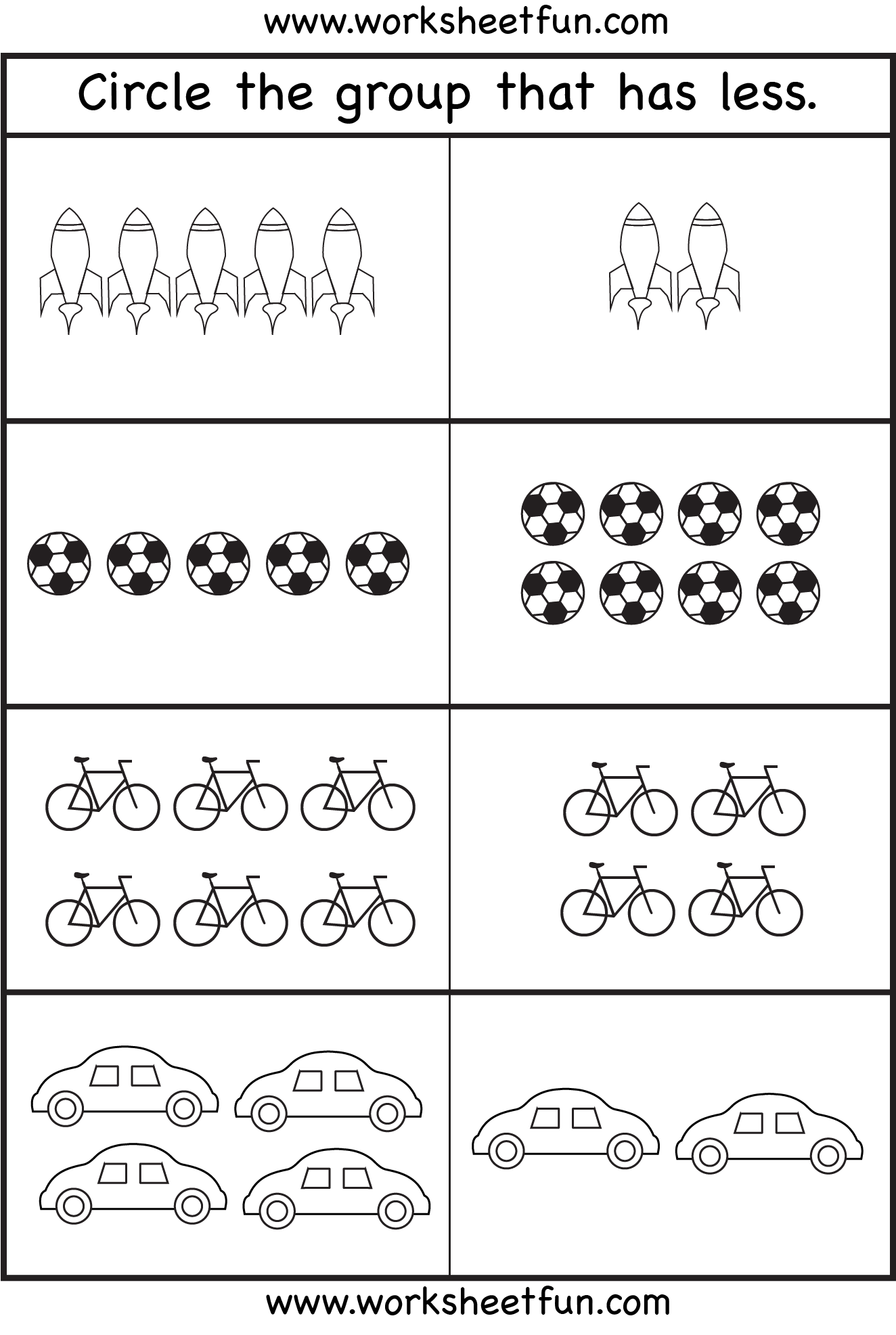 Comparison Worksheets More Or Less 2 Worksheets FREE Printable Worksheets Worksheetfun Kindergarten Comparing Numbers Worksheets
