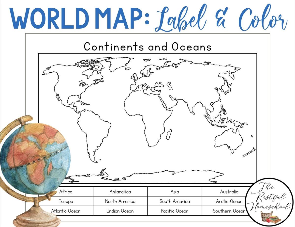 World Map World Map Quiz Test And Map Worksheet 7 Continents And 5 Oceans Made By Teachers