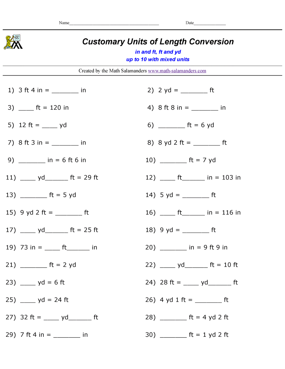 Customary System Measurement Conversions Worksheets Converting Customary Units Made By Teachers