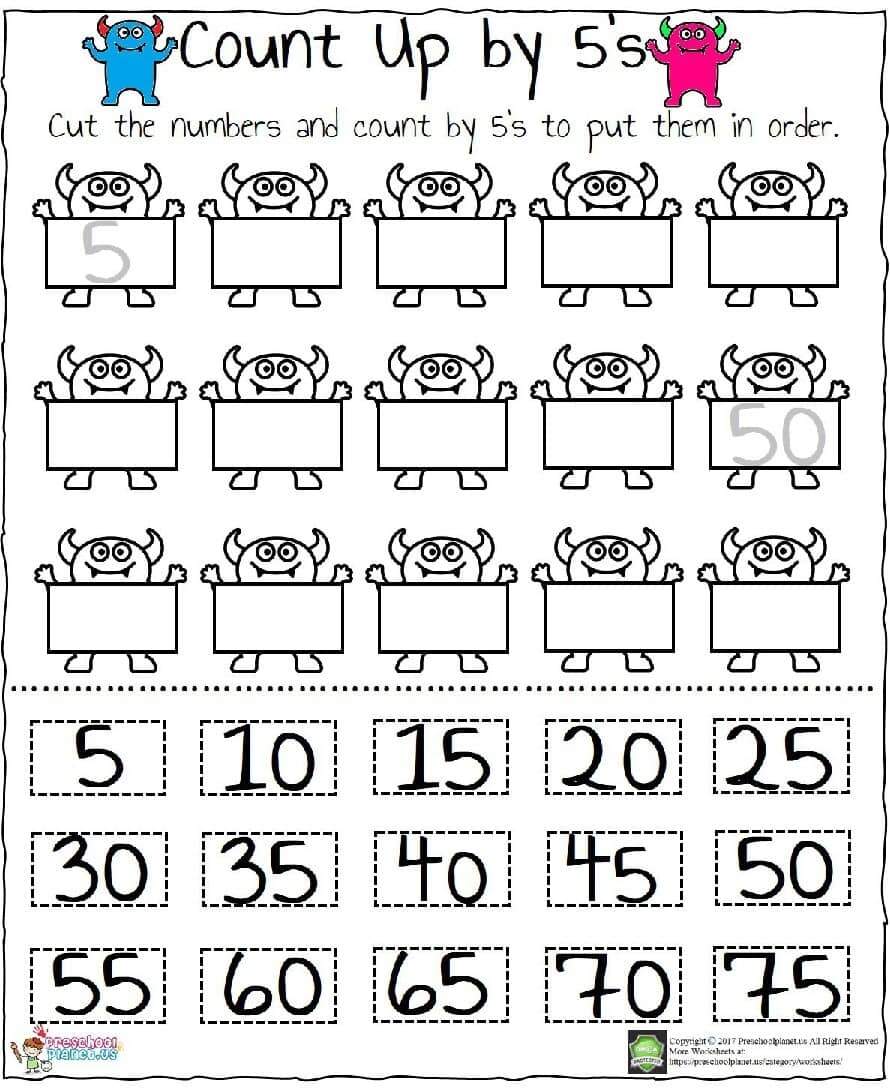 Count By 5 S Worksheet By Preschoolplanet TPT Count By 5 S Worksheet By Preschoolplanet TPT