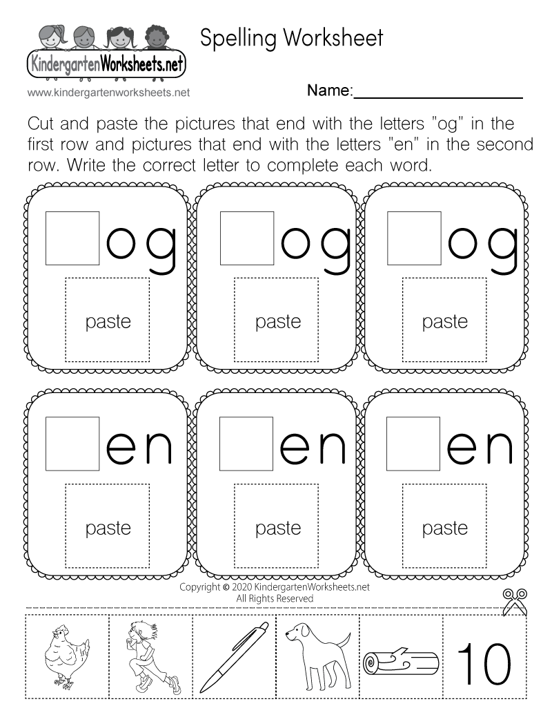Boost Your Spelling Instruction With Free Editable Spelling Worksheets For Kindergarten And First Grade Students Krafty In Kinder