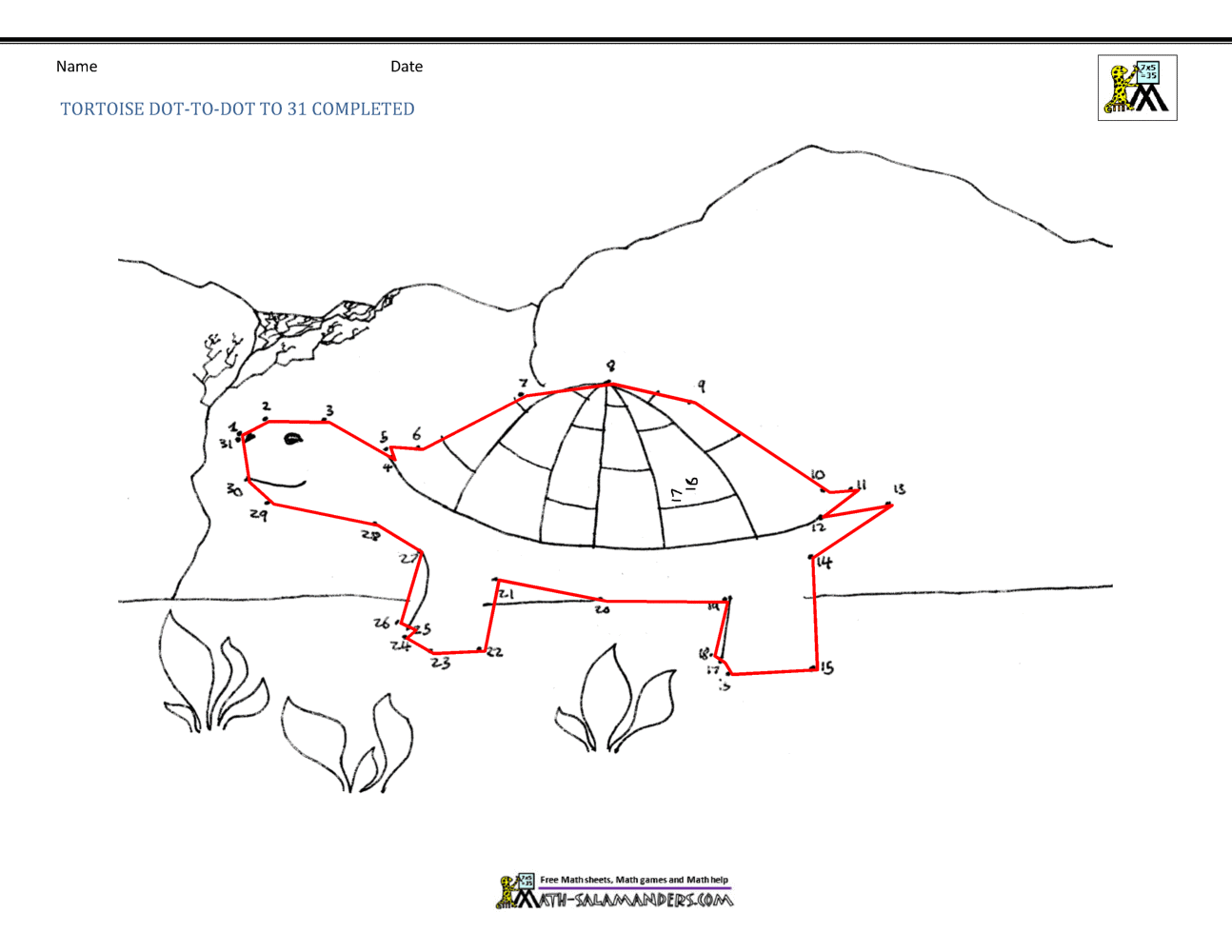 Dot To Dot Printables Up To 50