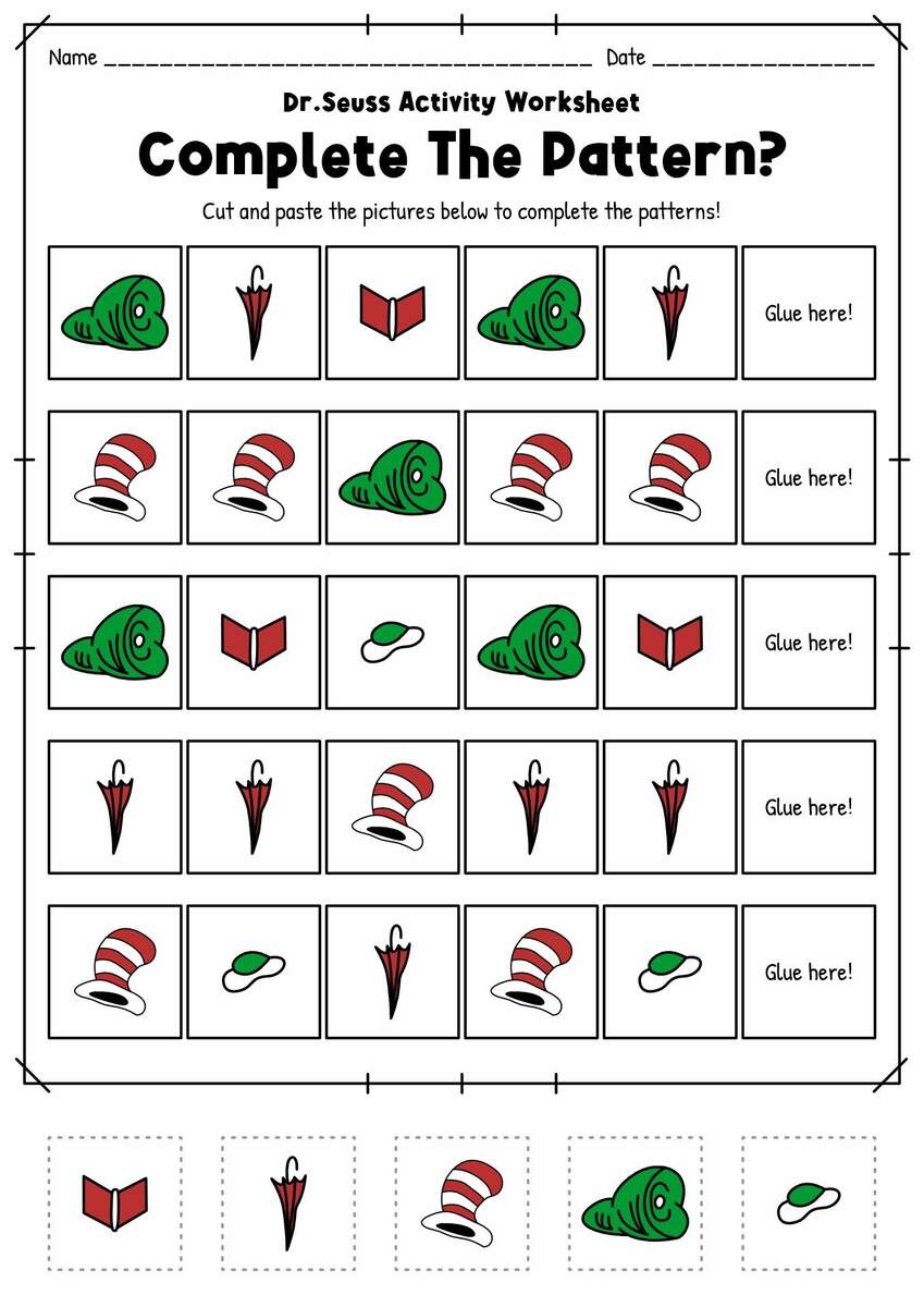 Dr Seuss Worksheets Preschool Oh The Places You Ll Go School Accessories Seuss File Folder Dr Seuss Worksheets Preschool Oh The Places You Ll Go School Accessories Seuss File Folder