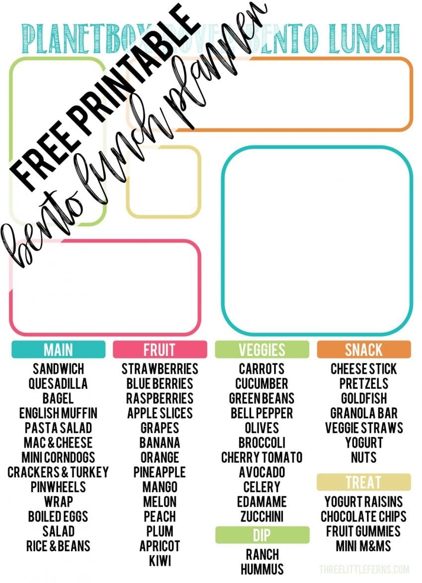 Easy Free Weekly Meal And Snack Planner Template The Planning Mom