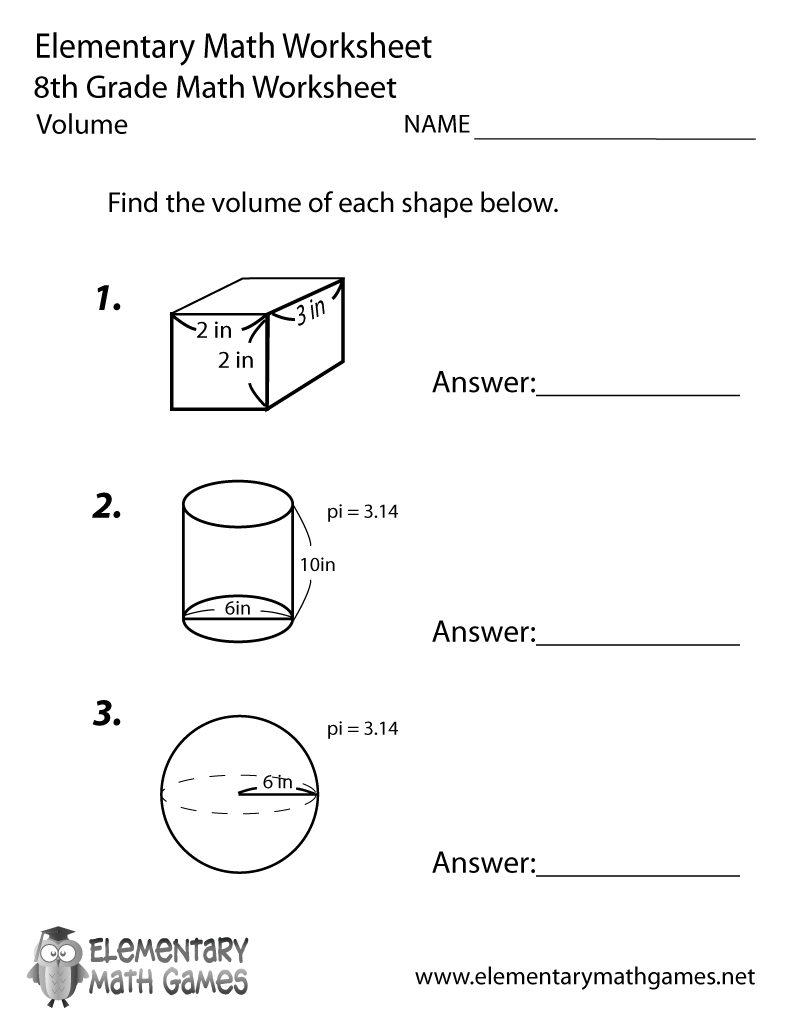 Free Printable Equations Worksheet For Eighth Grade