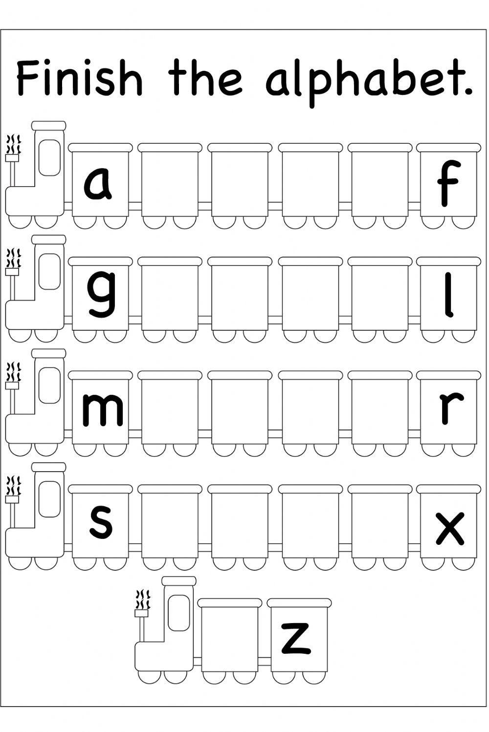 English Alphabet Worksheet Worksheets Library