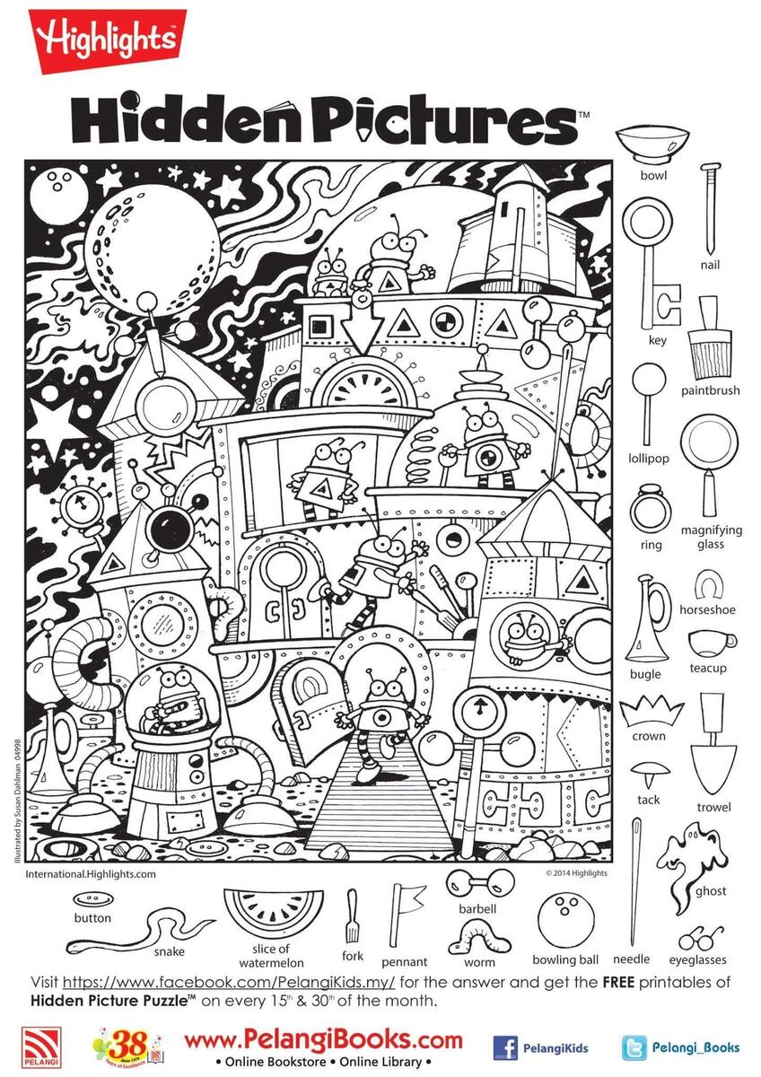 Hidden Objects Puzzle Tim S Printables