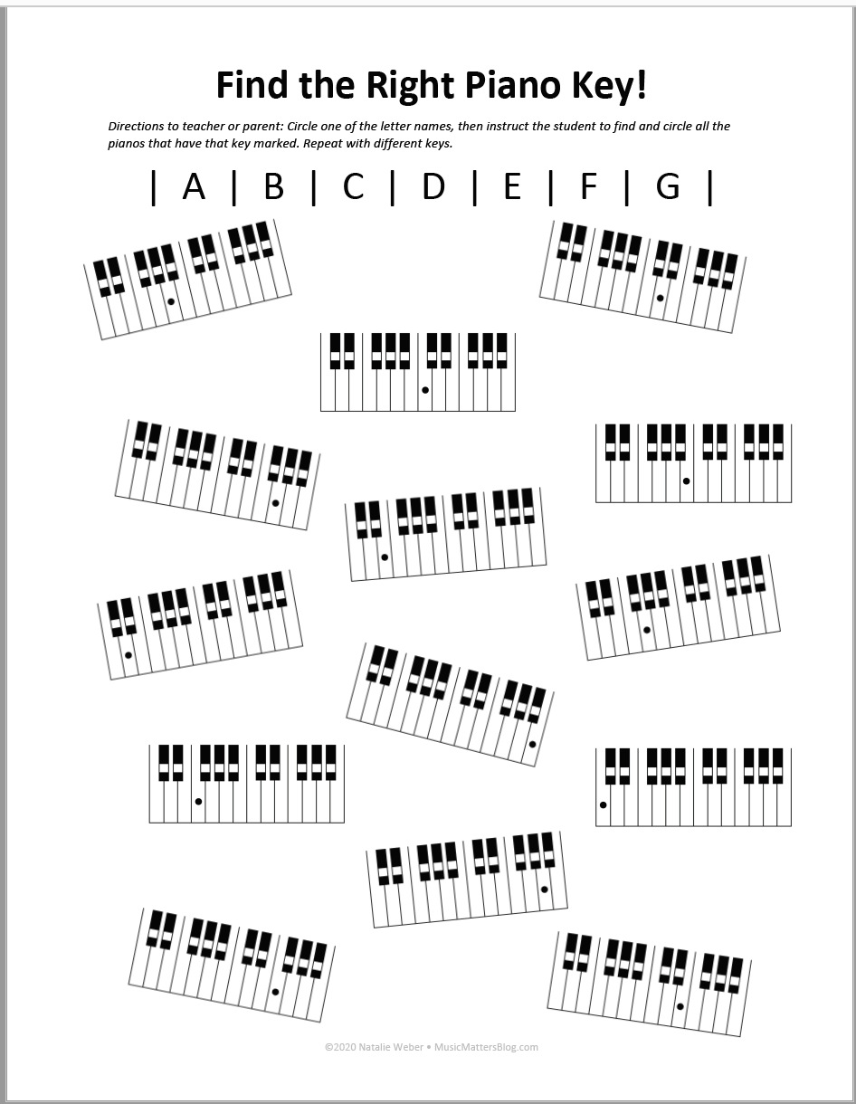 Find The Right Piano Key Free Worksheet 100 Teaching Piano Worksheets Ideas Music Worksheets Teaching Music Piano Teaching