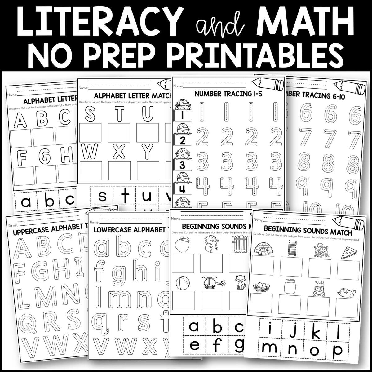 First Week Of Kindergarten No Prep Printables Back To School Worksheets Miss Kindergarten Printable Kindergarten Math Worksheets PDF Free Download