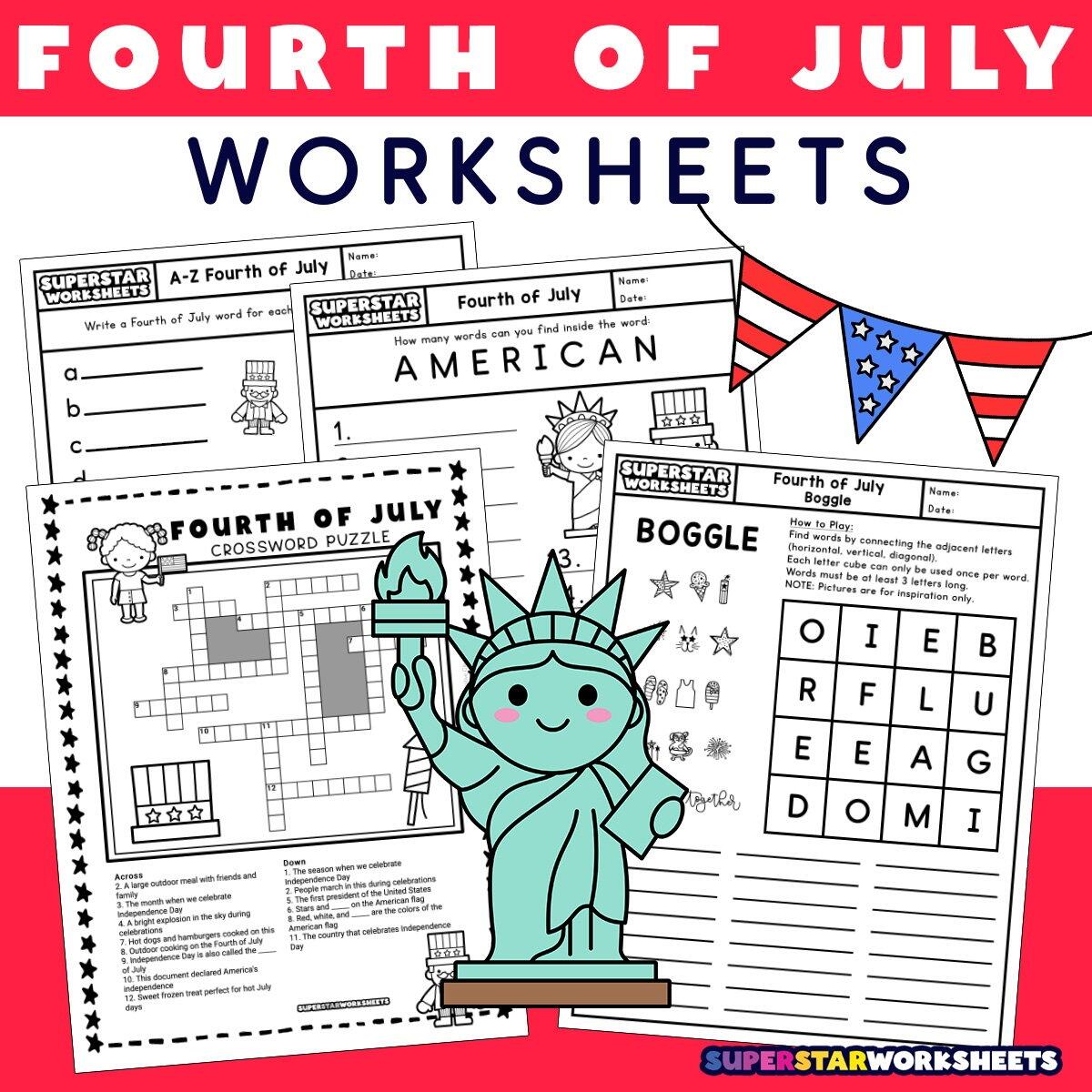 Free Printable I Spy 4th Of July Activity Paper Trail Design